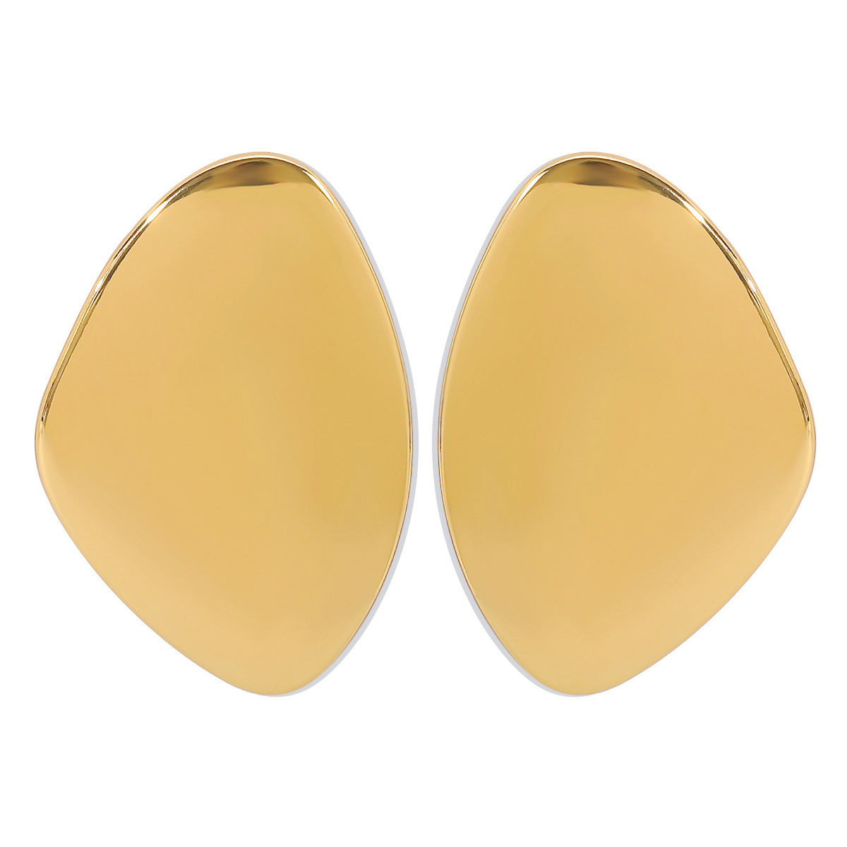 High Profile Fashion Pebble-shaped Glossy Earrings