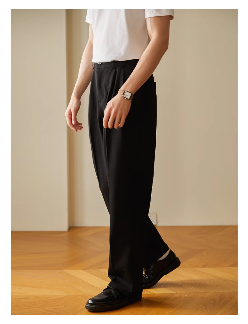 Elastic Straight Commuter Business Draped Casual Pants