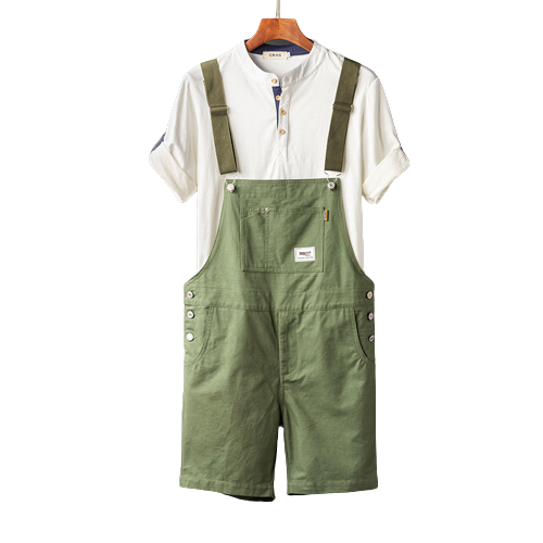 Cargo Retro Shorts Jumpsuit