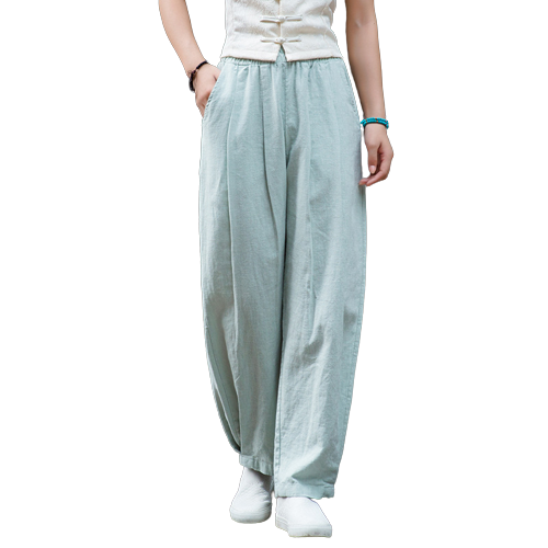 Stone Washed Linen Pants