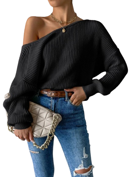 BackCharm Knitted Sweater