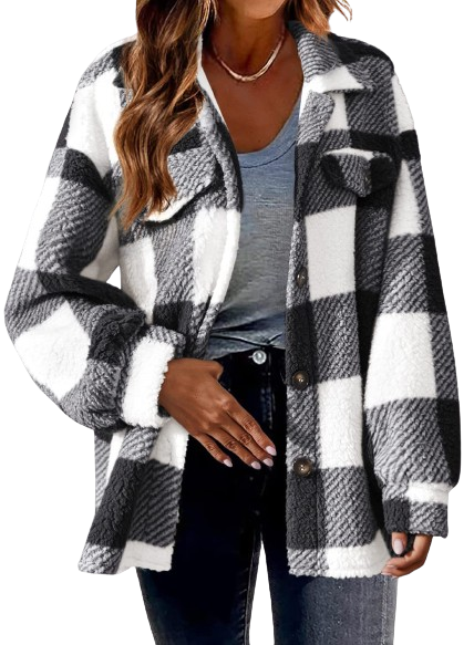 Turndown Single Breasted Woolen Jacket