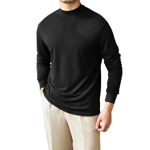 Semi-Turtleneck Base Shirt