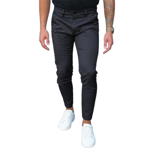 Slim Fit Tight Zipper Trousers