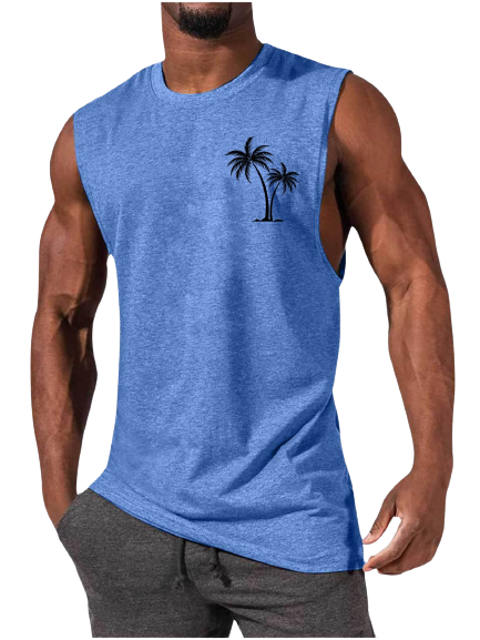 Tropical Vibes Men's Summer Tank Top