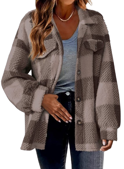 Turndown Single Breasted Woolen Jacket