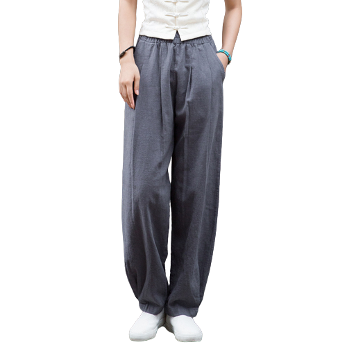 Stone Washed Linen Pants