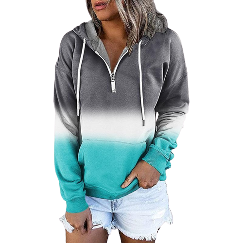 Long Sleeve Hooded Sweatshirt with Drawstring