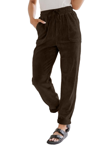Corduroy Wide Leg Trousers