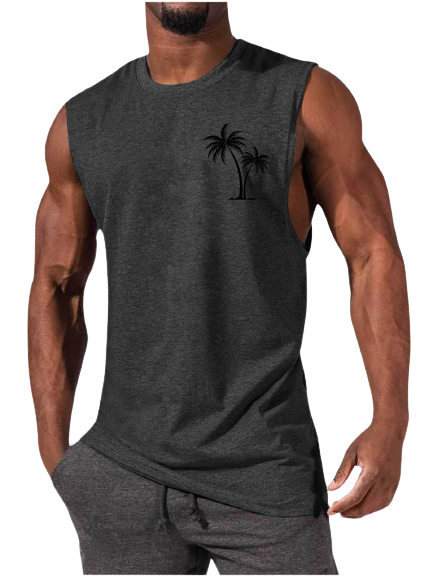 Tropical Vibes Men's Summer Tank Top