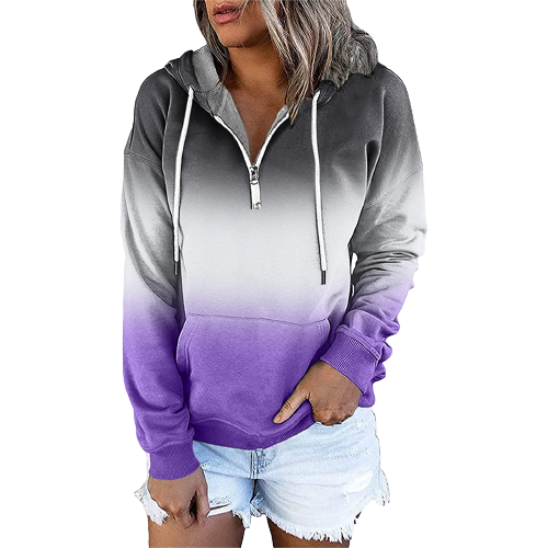 Long Sleeve Hooded Sweatshirt with Drawstring