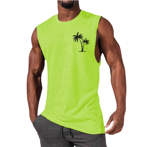 Tropical Vibes Men's Summer Tank Top