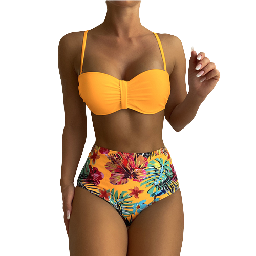 Floral Print 2-Piece Swimsuit