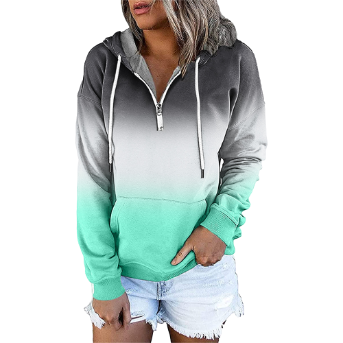 Long Sleeve Hooded Sweatshirt with Drawstring