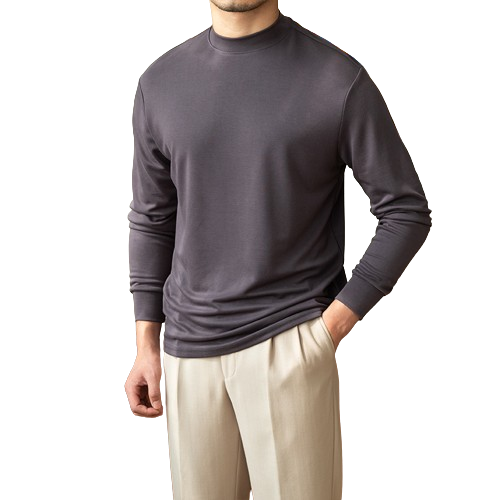 Semi-Turtleneck Base Shirt