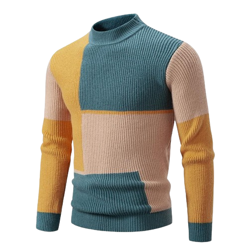 Color Stitching Knitwear Sweater