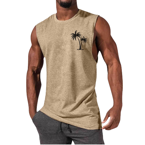 Tropical Vibes Men's Summer Tank Top