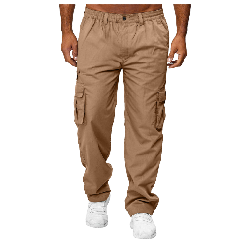 Multi-Pocket Loose Straight Cargo Pants