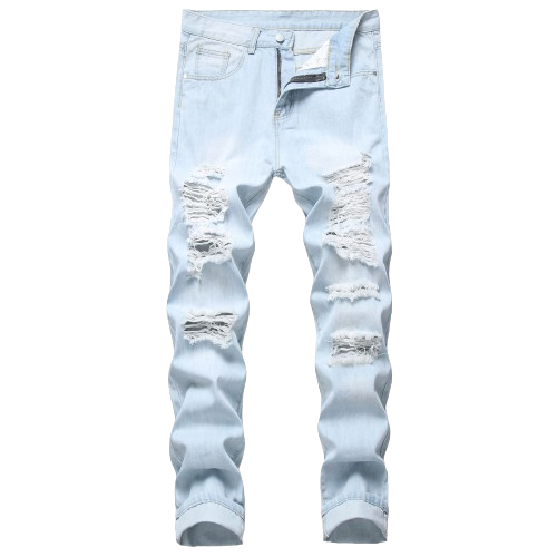 Light Washed Ripped Jeans