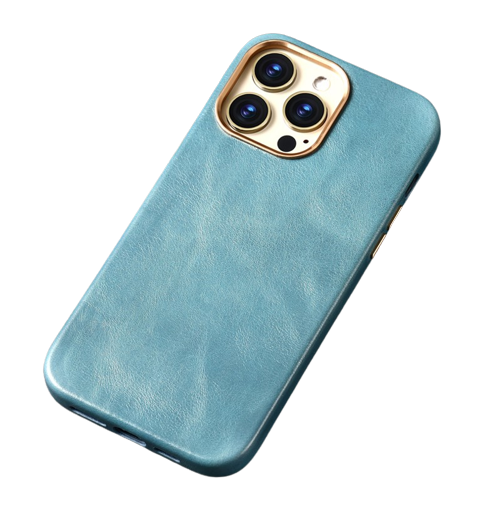 Cowhide Magnetic Suction Phone Case