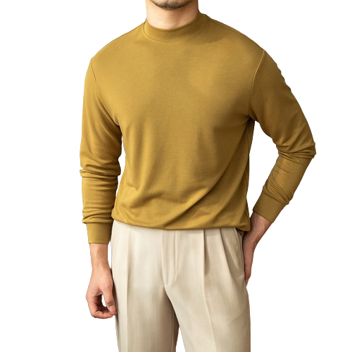 Semi-Turtleneck Base Shirt