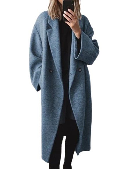 Multi-Color Woolen Trench Coat