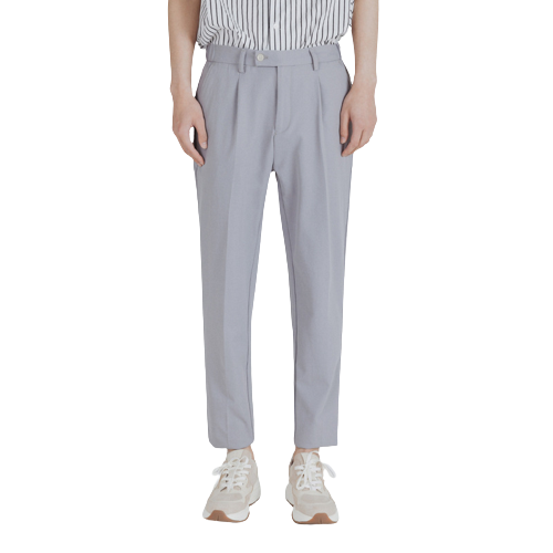 Slim-Fit Summer Suit Trousers