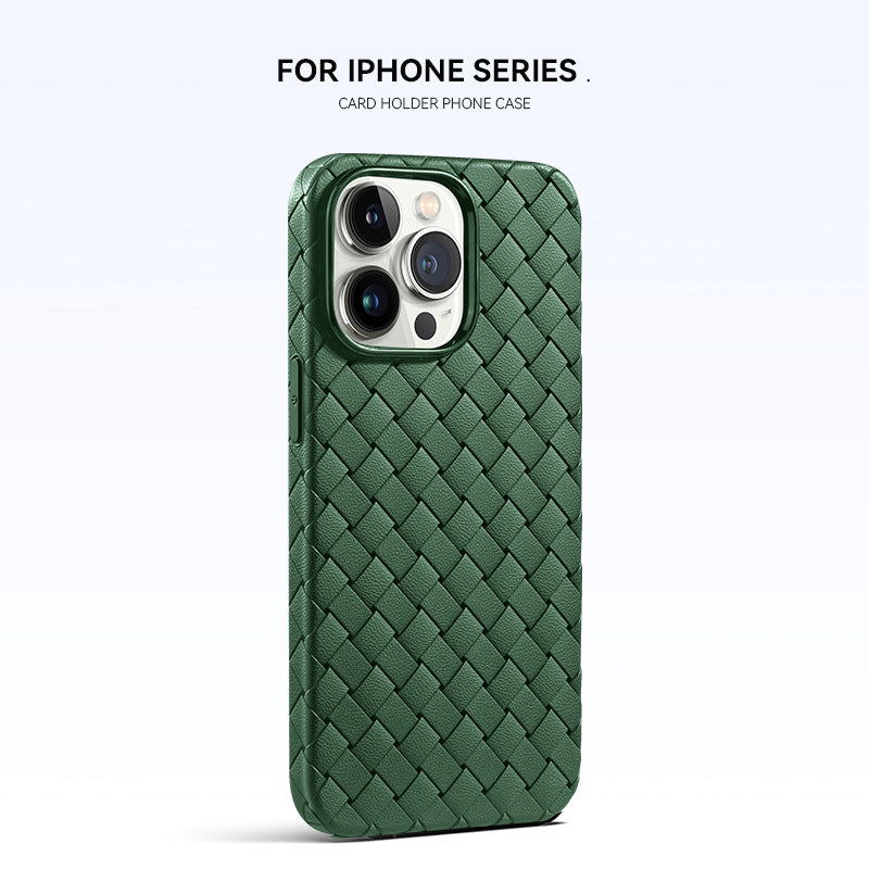 Woven Pattern Phone Case Breathable Heat Dissipation Drop-resistant Protective Cover