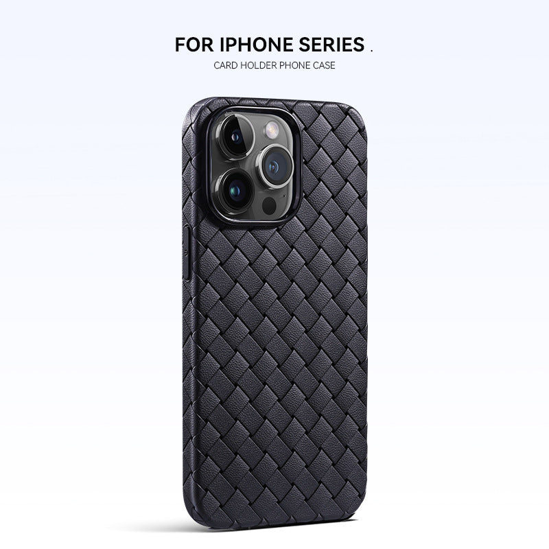 Woven Pattern Phone Case Breathable Heat Dissipation Drop-resistant Protective Cover