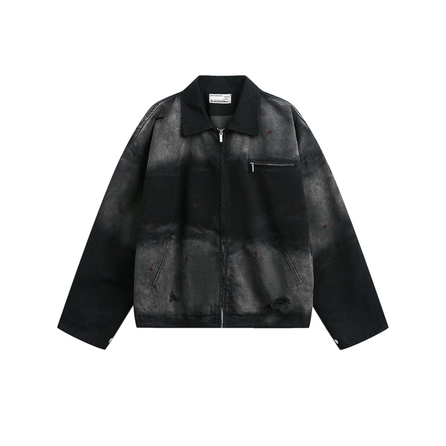American Retro Loose Wash Distressed Jacket Coat