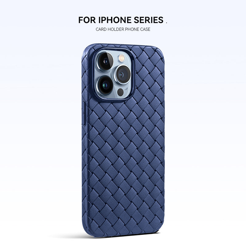 Woven Pattern Phone Case Breathable Heat Dissipation Drop-resistant Protective Cover