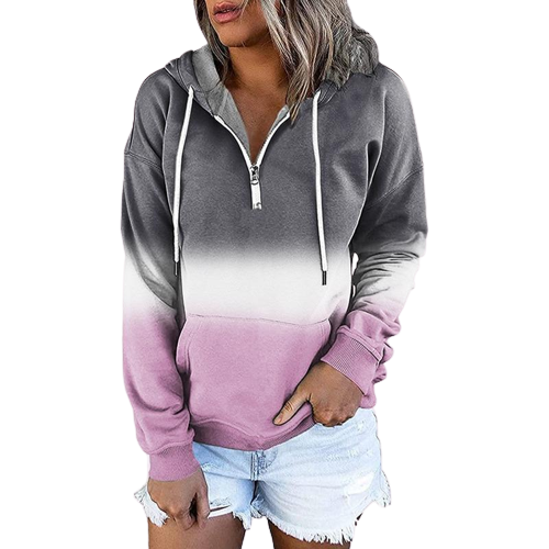 Long Sleeve Hooded Sweatshirt with Drawstring