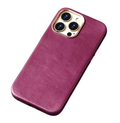 Cowhide Magnetic Suction Phone Case