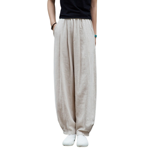 Stone Washed Linen Pants