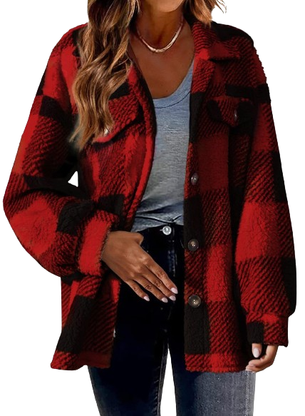 Turndown Single Breasted Woolen Jacket