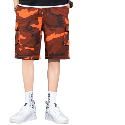 Versatile Multi-Pocket Drawstring Cargo Shorts