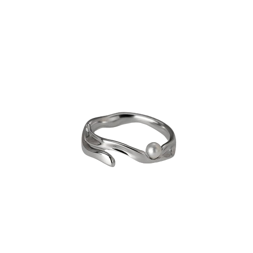 Simple Sterling Irregular Ring