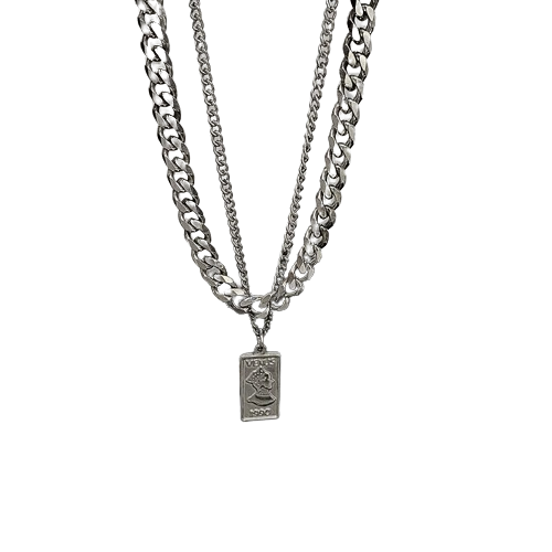 Double Layer Cuban Chain Necklace