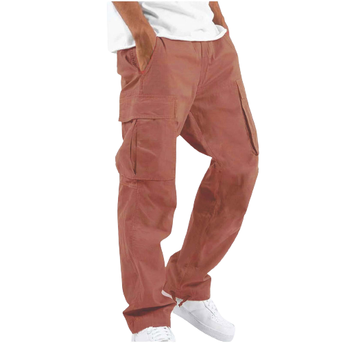 Multi-Pocket Drawstring Workwear Pants