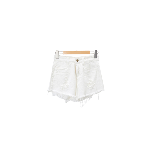 High Waist Wide-leg Denim Shorts