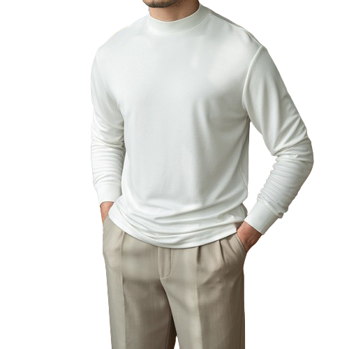 Semi-Turtleneck Base Shirt