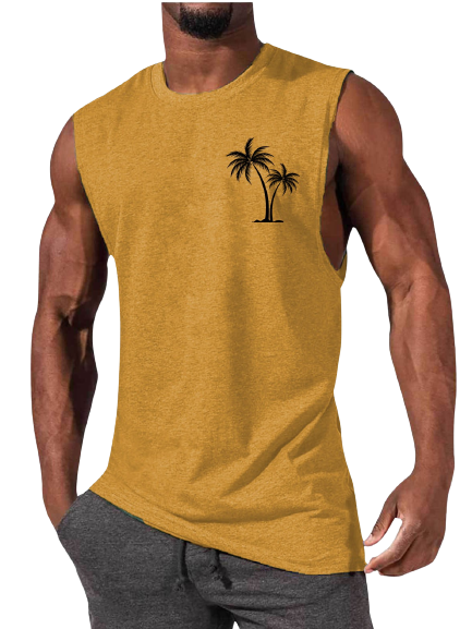 Tropical Vibes Men's Summer Tank Top