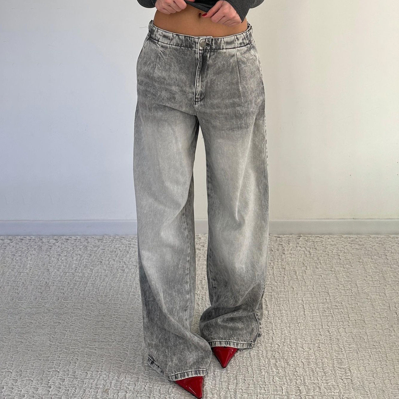 Women's Do The Old Cowboy Trousers Adjustable Vintage Wash