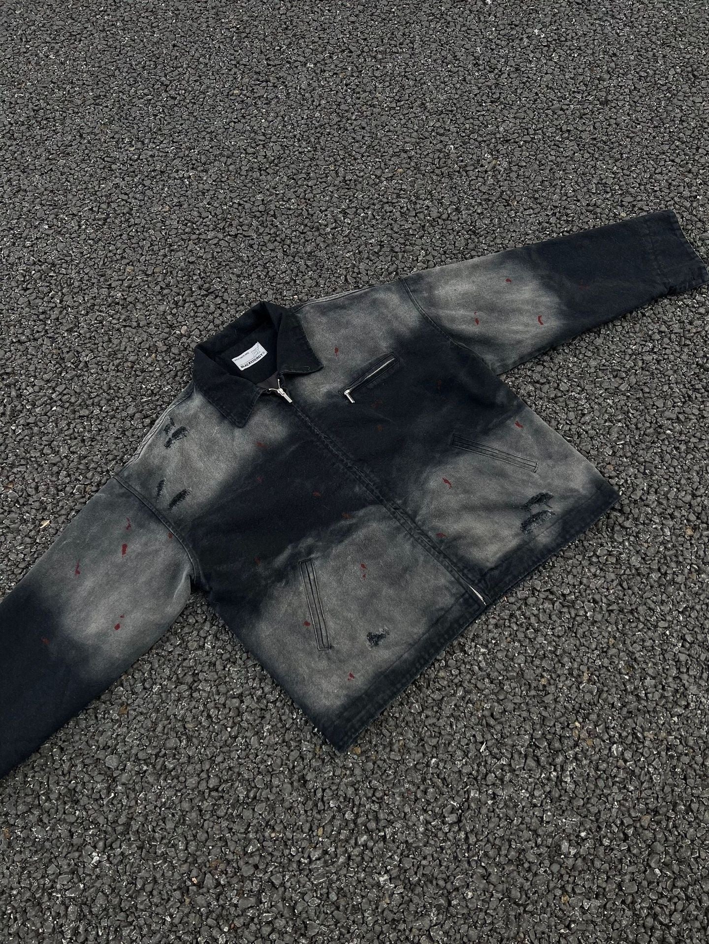 American Retro Loose Wash Distressed Jacket Coat