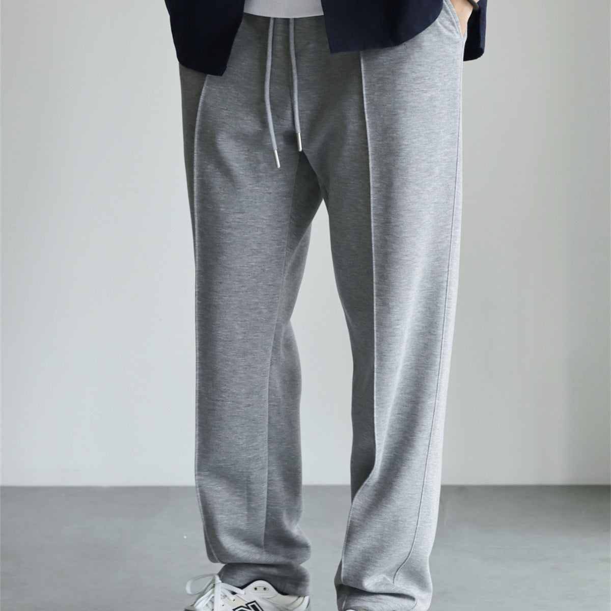 Female Simple Drawstring Loose Casual Sweatpants