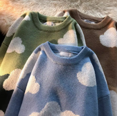 Women's Colored Cloud Sweater